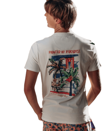 T-Shirt Palmenmalerei