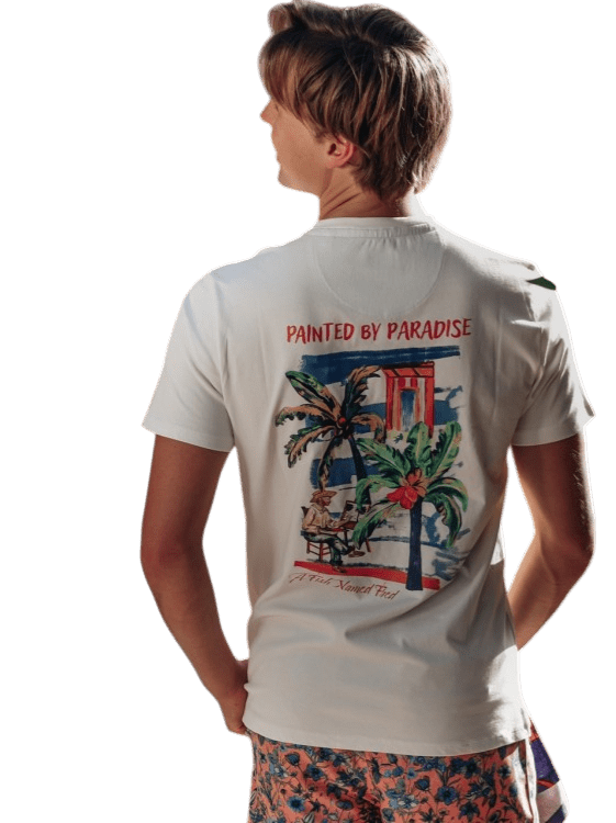T-shirt palm painting