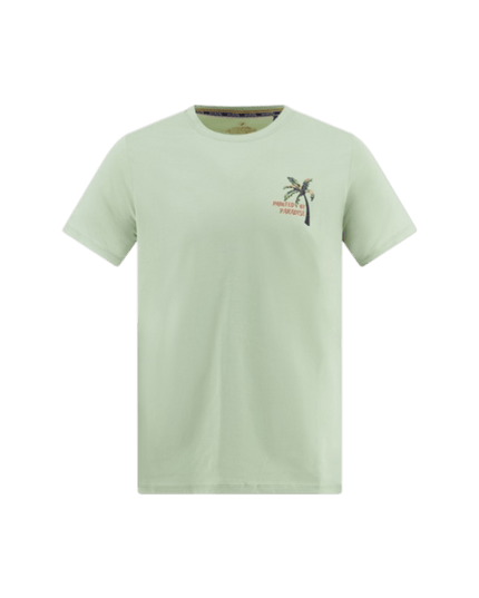 Camiseta pintura de palmera verde