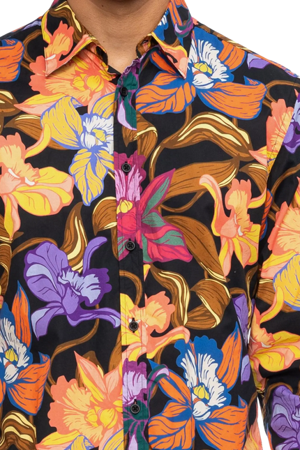 Tamuza bloemenprint orange/lila
