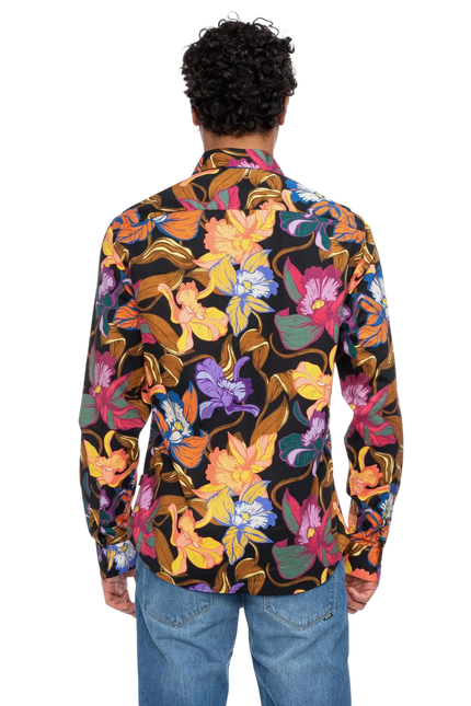 Tamuza bloemenprint orange/lila