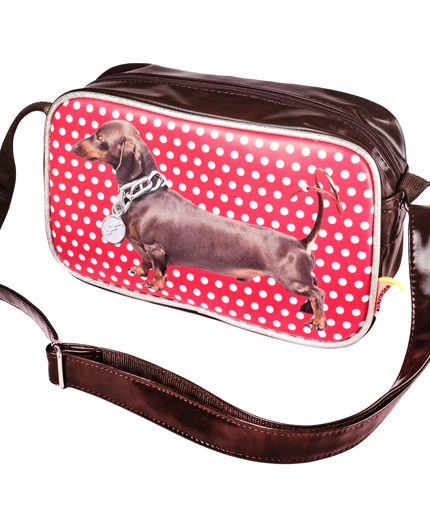KUNSTBOER SMALL SHOULDER BAG, DACHSHUND