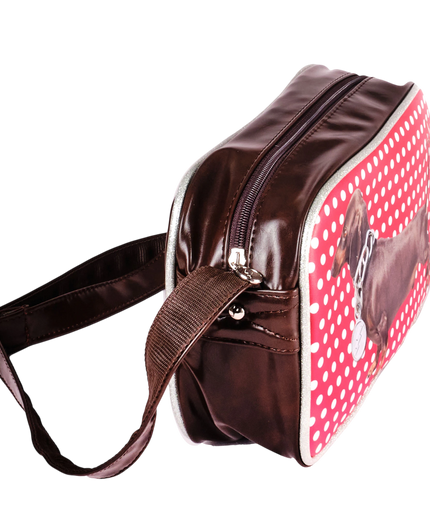 KUNSTBOER SMALL SHOULDER BAG, DACHSHUND