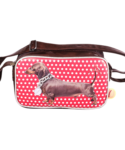 KUNSTBOER SMALL SHOULDER BAG, DACHSHUND