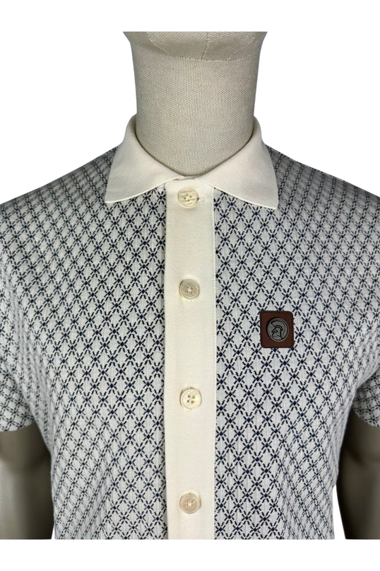 TROJAN DIAMOND JACQUARD POLO