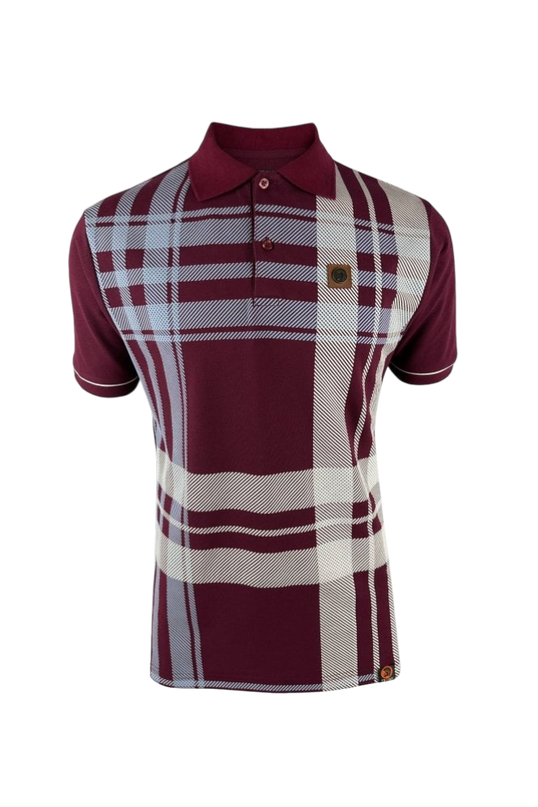 Oversize Check Panel Polo