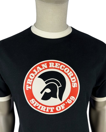 TROJAN SPIRIT OF '69 LOGO TEE, BLACK