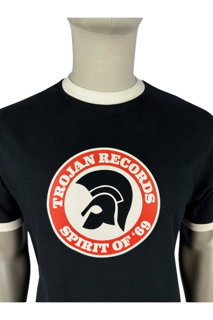 TROJAN SPIRIT OF '69 LOGO TEE, BLACK