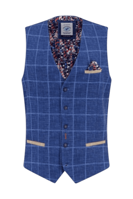 A FISH NAMED FRED Waistcoat Pique Navy