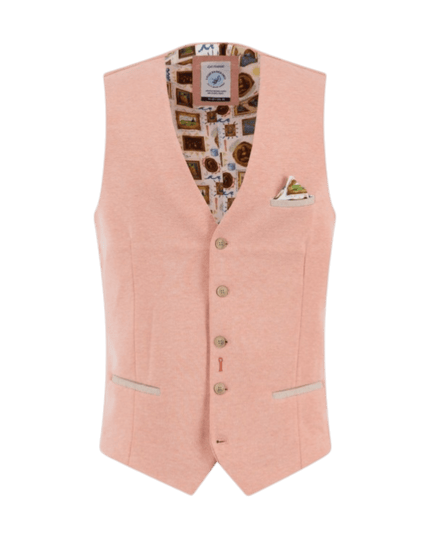 Waistcoat Pique Orange