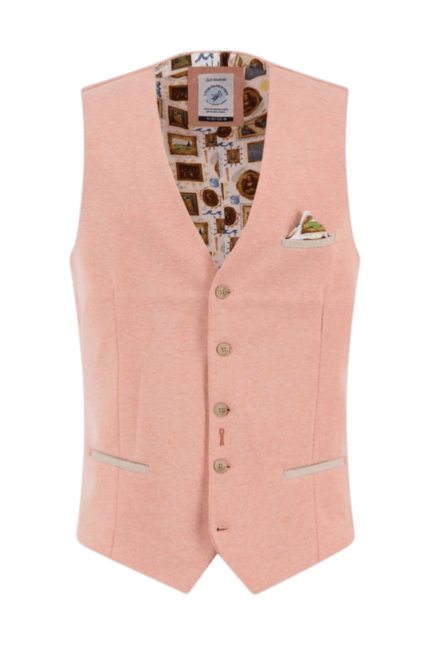 A FISH NAMED FRED Waistcoat Pique Orange
