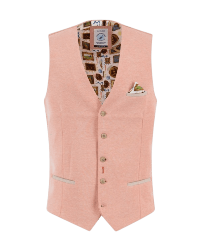 Waistcoat Pique Orange