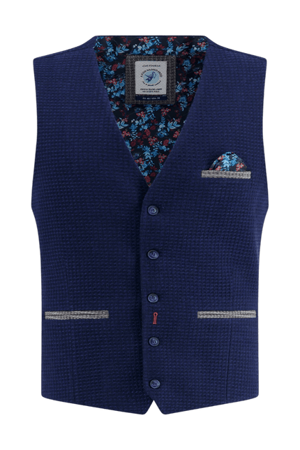 Vest lille struktur navy