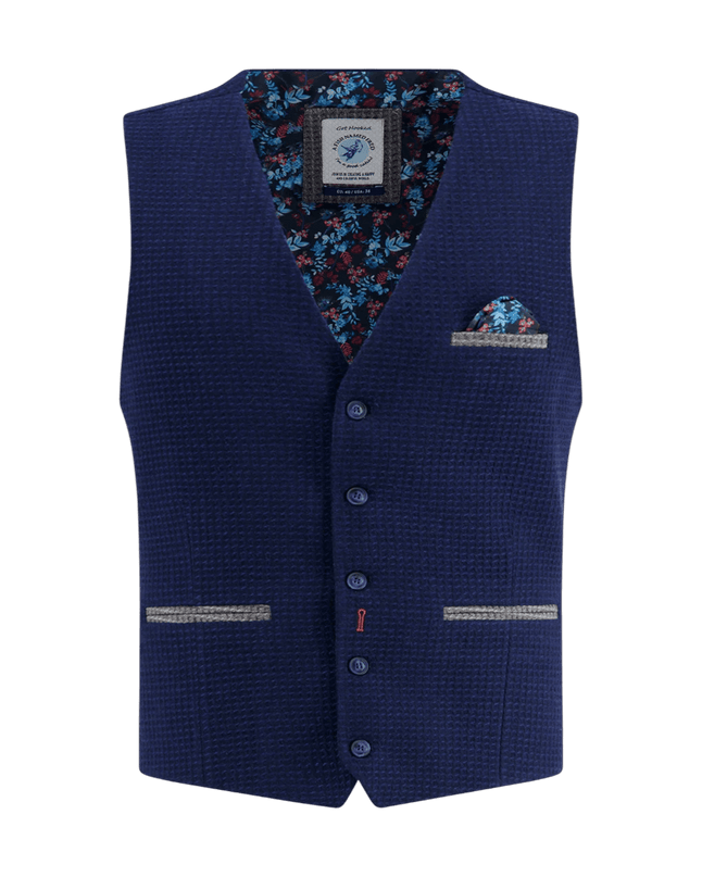 Waistcoat small structure navy