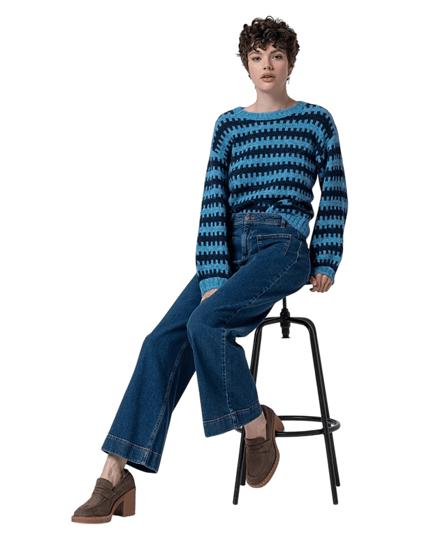 WIDE LEG PANTS Lucia, indigo