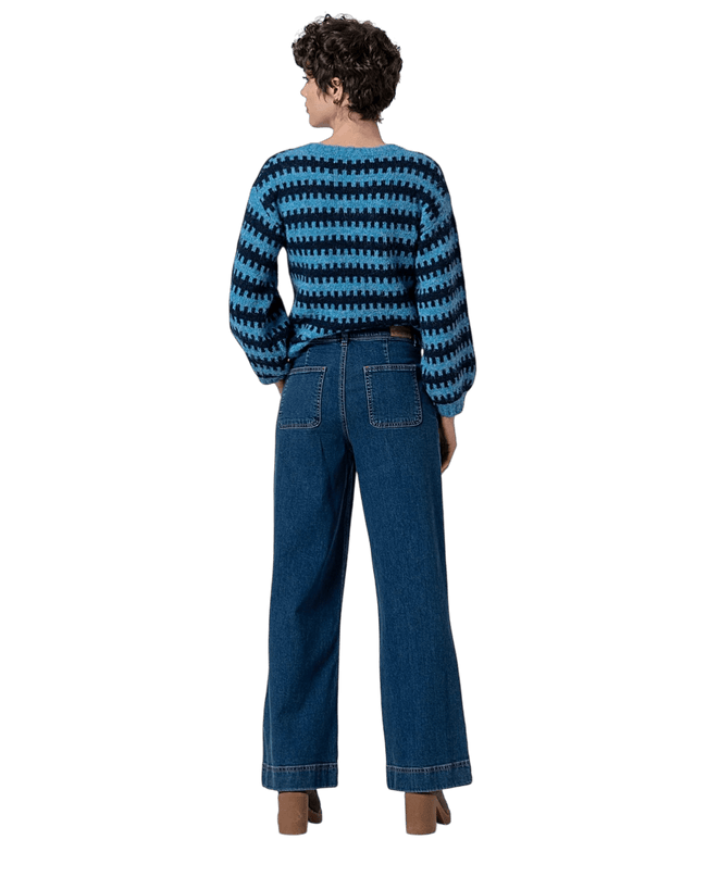 WIDE LEG PANTS Lucia, indigo