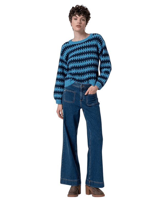 WIDE LEG PANTS Lucia, indigo