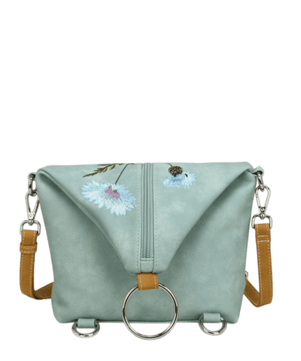 HI-DI-HI WILDFLOWER CROSSBODY/RYGGSÄCK, L. BLÅ