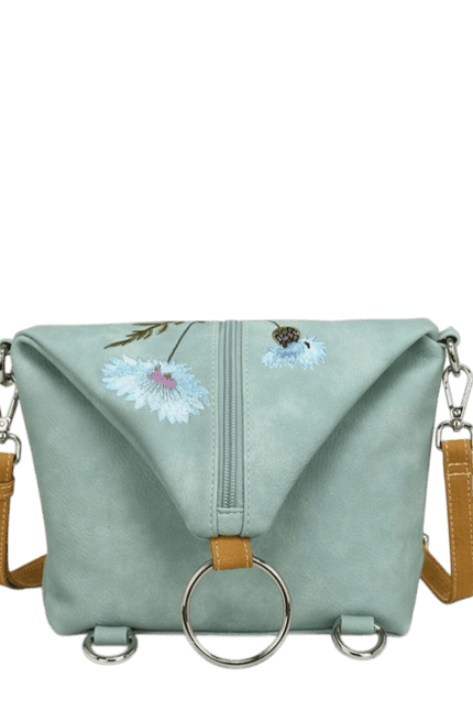 Hi-DI-HI Wildflower crosbody/backpack, l. blue