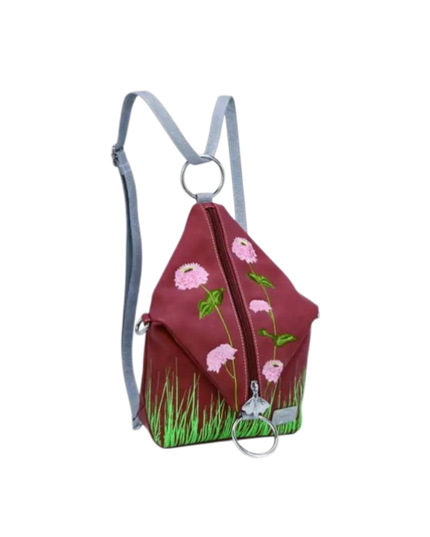 Hi-DI-HI Wildflower crossbody/rygsæk, rød