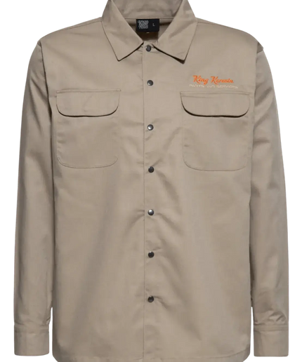 worker blouse "Steel Beast" khaki - Rok&Billie, The Unique Rebel Boutique