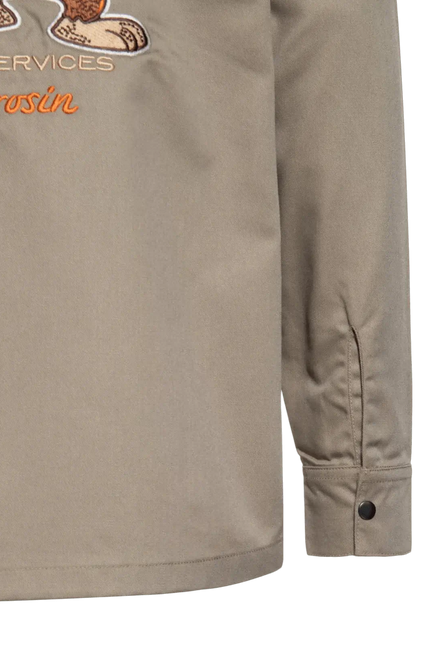 worker blouse "Steel Beast" khaki - Rok&Billie, The Unique Rebel Boutique