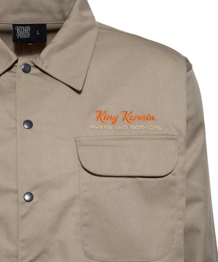 worker blouse "Steel Beast" khaki - Rok&Billie, The Unique Rebel Boutique