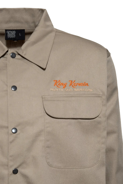 worker blouse "Steel Beast" khaki - Rok&Billie, The Unique Rebel Boutique