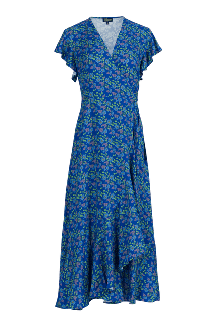 LALAMOUR Yara Wrap Dress Cherry Blossom