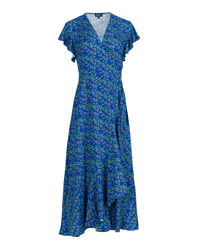 LALAMOUR Yara Wrap Dress Cherry Blossom
