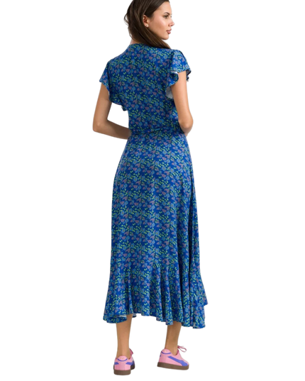 LALAMOUR Yara Wrap Dress Cherry Blossom