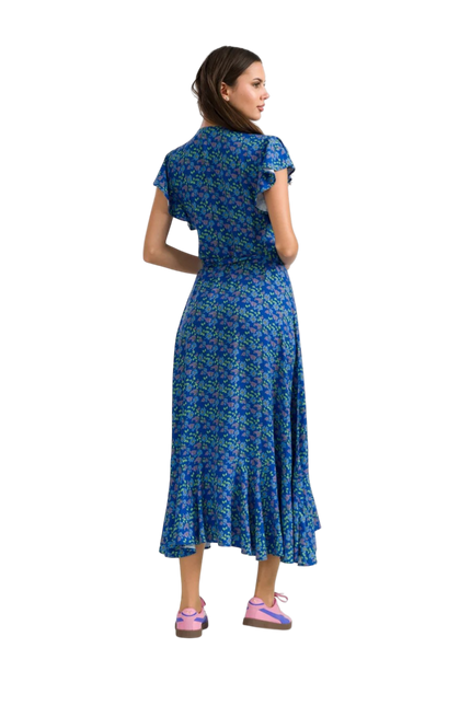 LALAMOUR Yara Wrap Dress Cherry Blossom